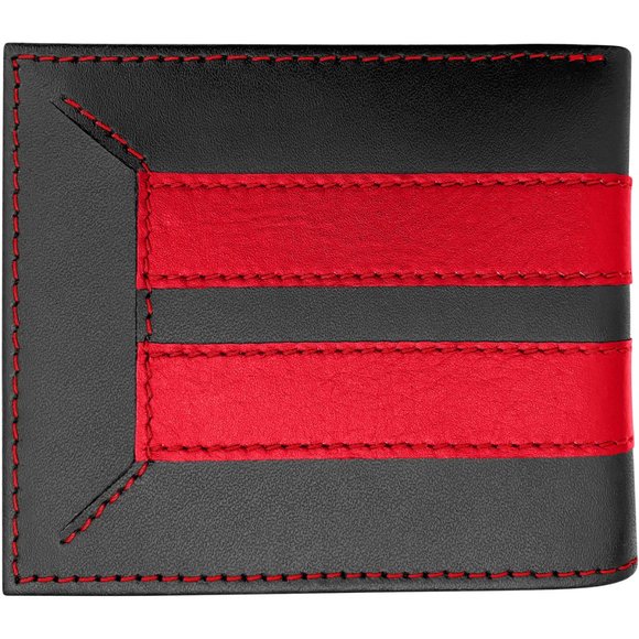 Thin Red Line Fire Fighter Bifold Leather Wallet - Picture 6 of 6